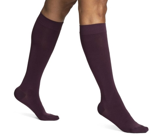 Sigvaris Womens 20-30 mmHg Knee High Open Toe Soft Opaque Compression Socks (pair)