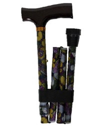 [40000016048] Butterfly Adjustable Folding Cane w/Fritz Handle