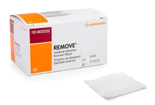 [40000020099] Smith & Nephew BX/50 REMOVE ADHESIVE REMOVER WIPES (SNU 403120)