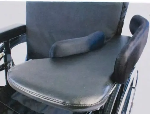 NH Padded Half Tray Slim for Wheelchair with Inner & Outer Elbow Stops