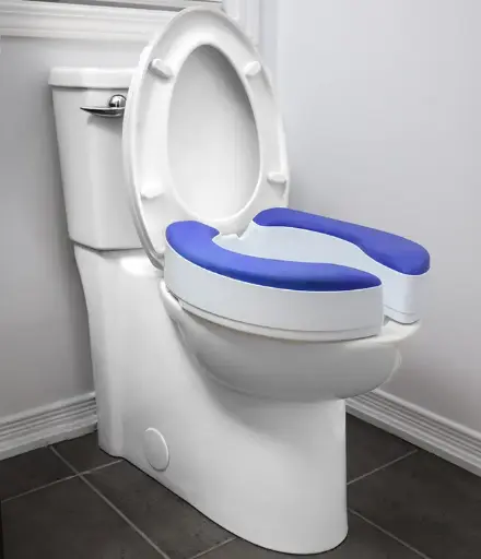 [40000020342] MHH - 4” Adjustable Raised Toilet Seat (Universal Fit)