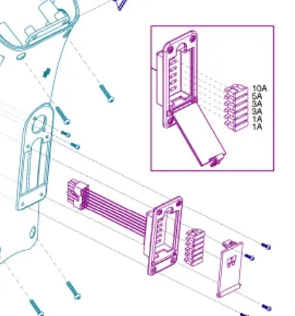 [40000020414] Electronic Fuse Block Assembly for Pride Pursuit ES Scooter 